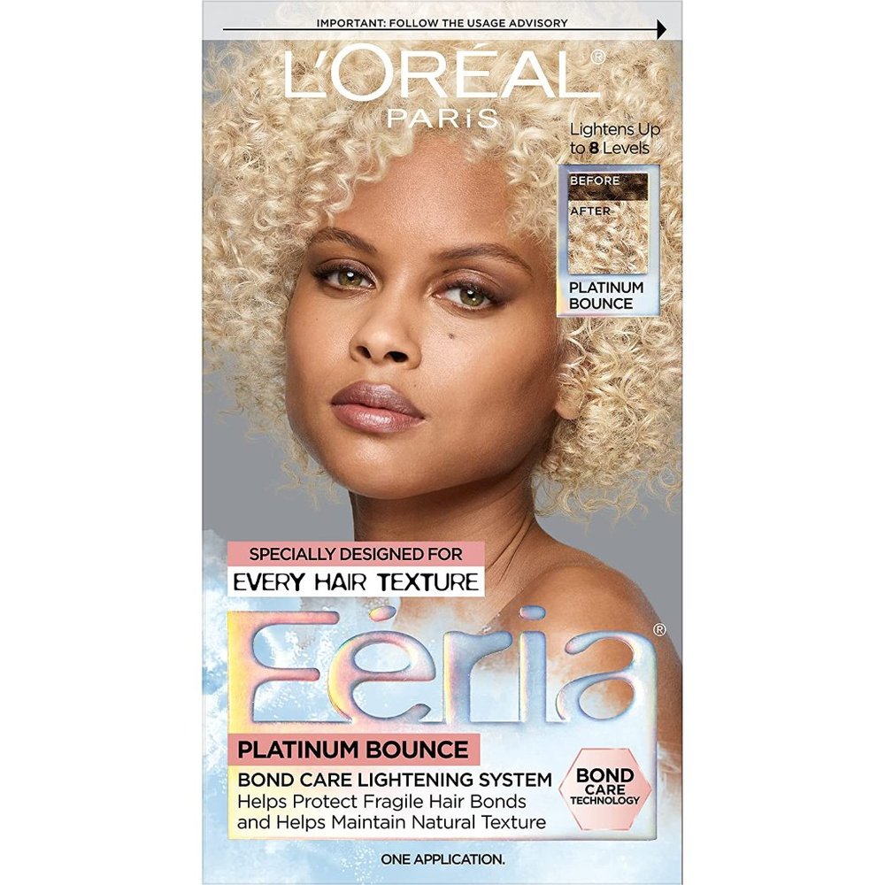 L'Oreal Paris Feria Platinum Bounce Bond Care Lightening System- 1Kit